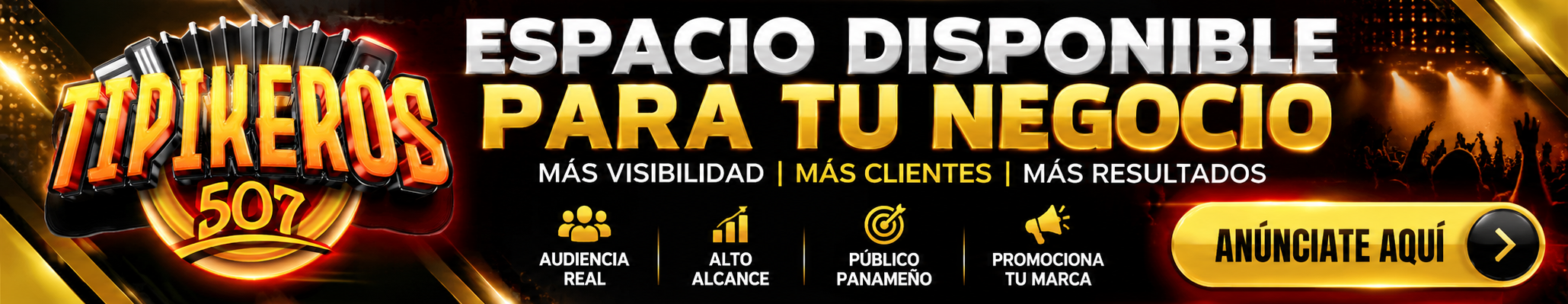 Espacio publicitario disponible en Tipikeros507